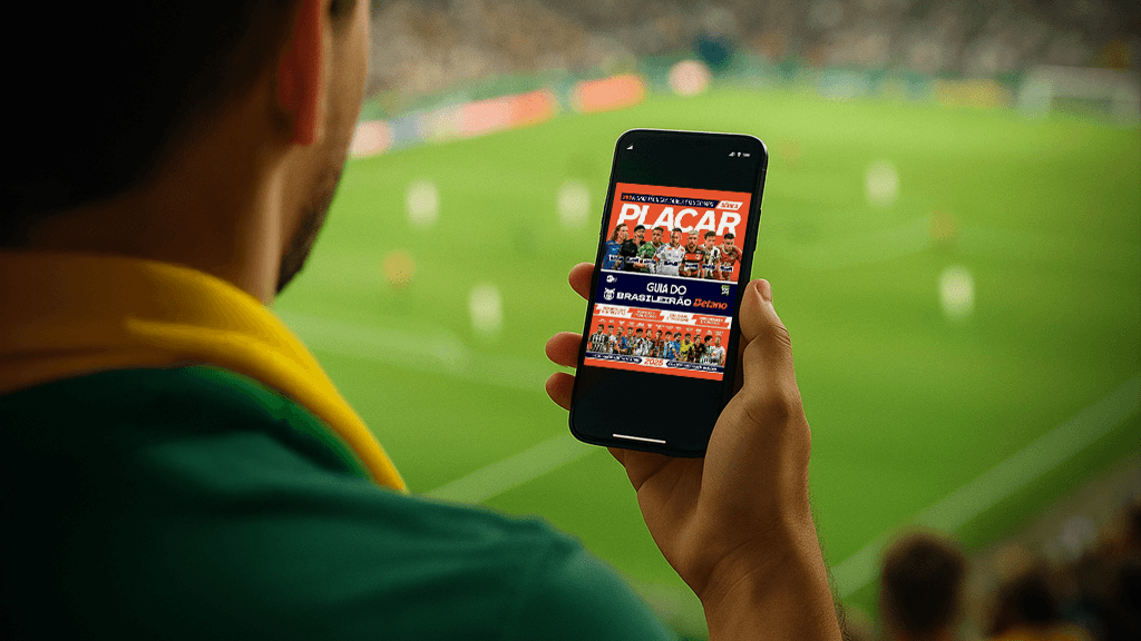 Torcedor na arquibancada de futebol