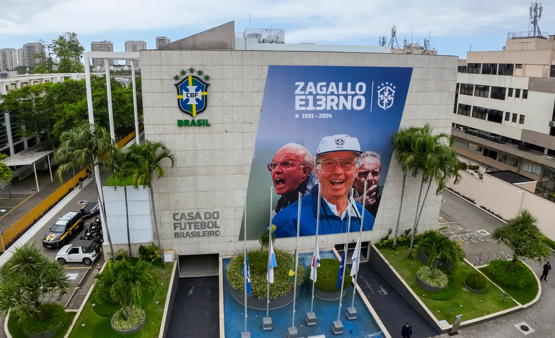 Velório de Zagallo na sede da CBF é marcado por visita de ex-atletas e técnicos