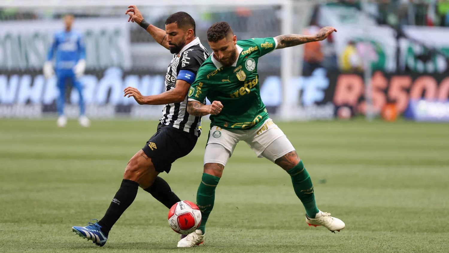 Palmeiras vence clássico e derruba 100% do Santos no Paulistão