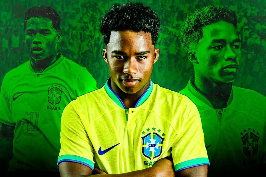 Endrick mira resgate entre torcida e seleção brasileira: ‘Quero ser um ídolo’