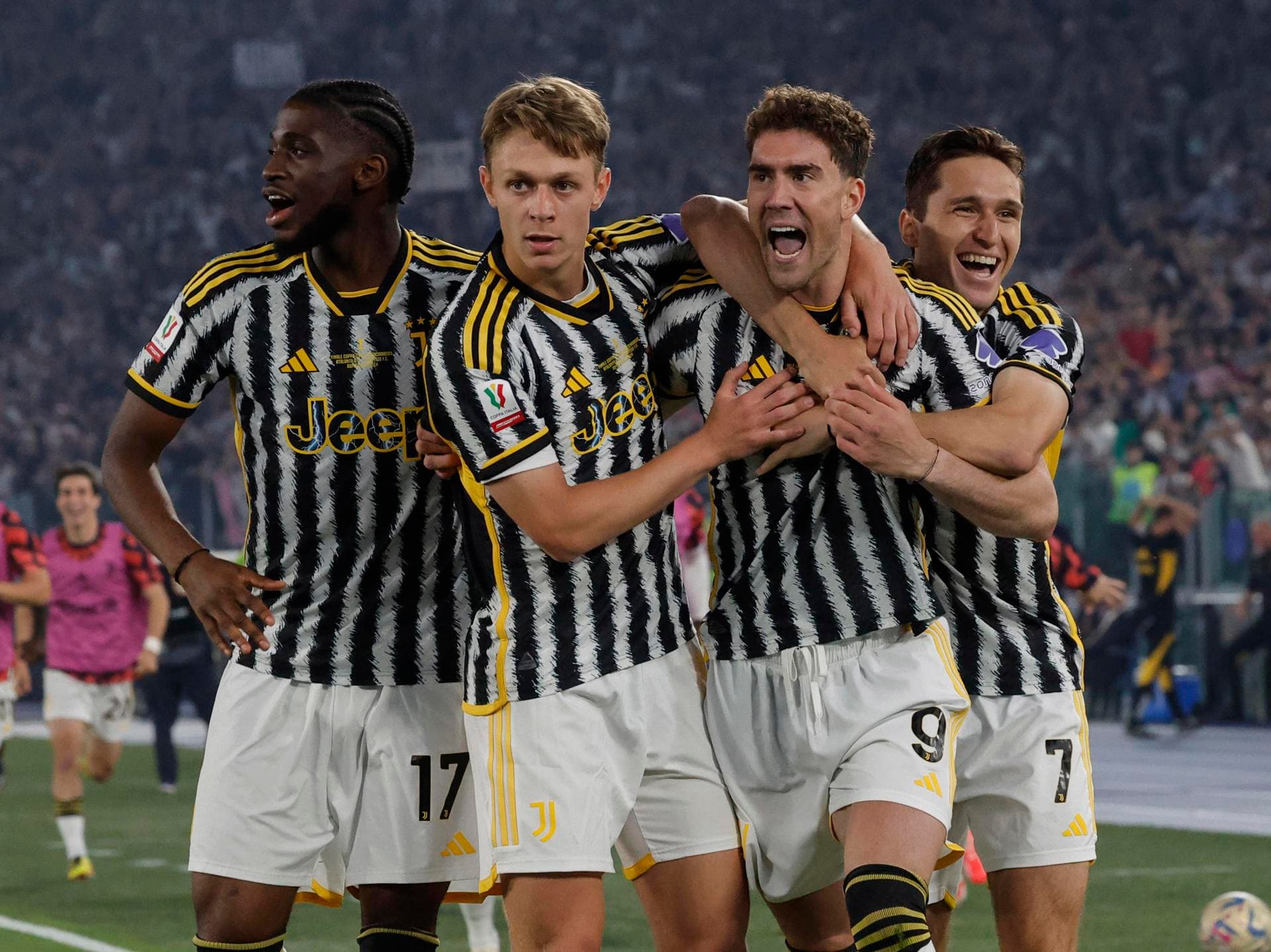 Juventus frusta Atalanta e conquista 15º título da Copa Itália