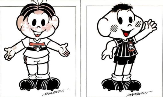 Há 40 anos, Mauricio de Souza revelou times do coração da Turma da Mônica