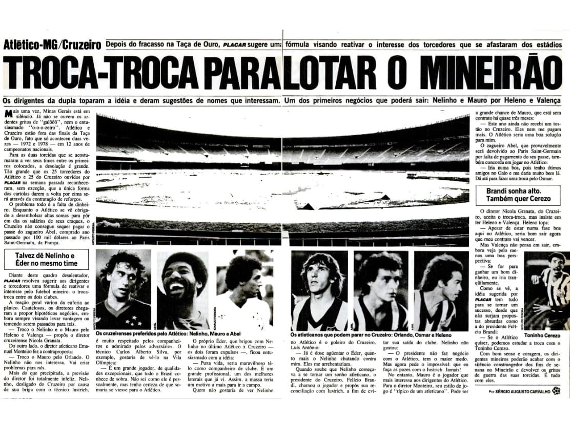 Troca-troca em BH: a ida de Nelinho do Cruzeiro para o Galo