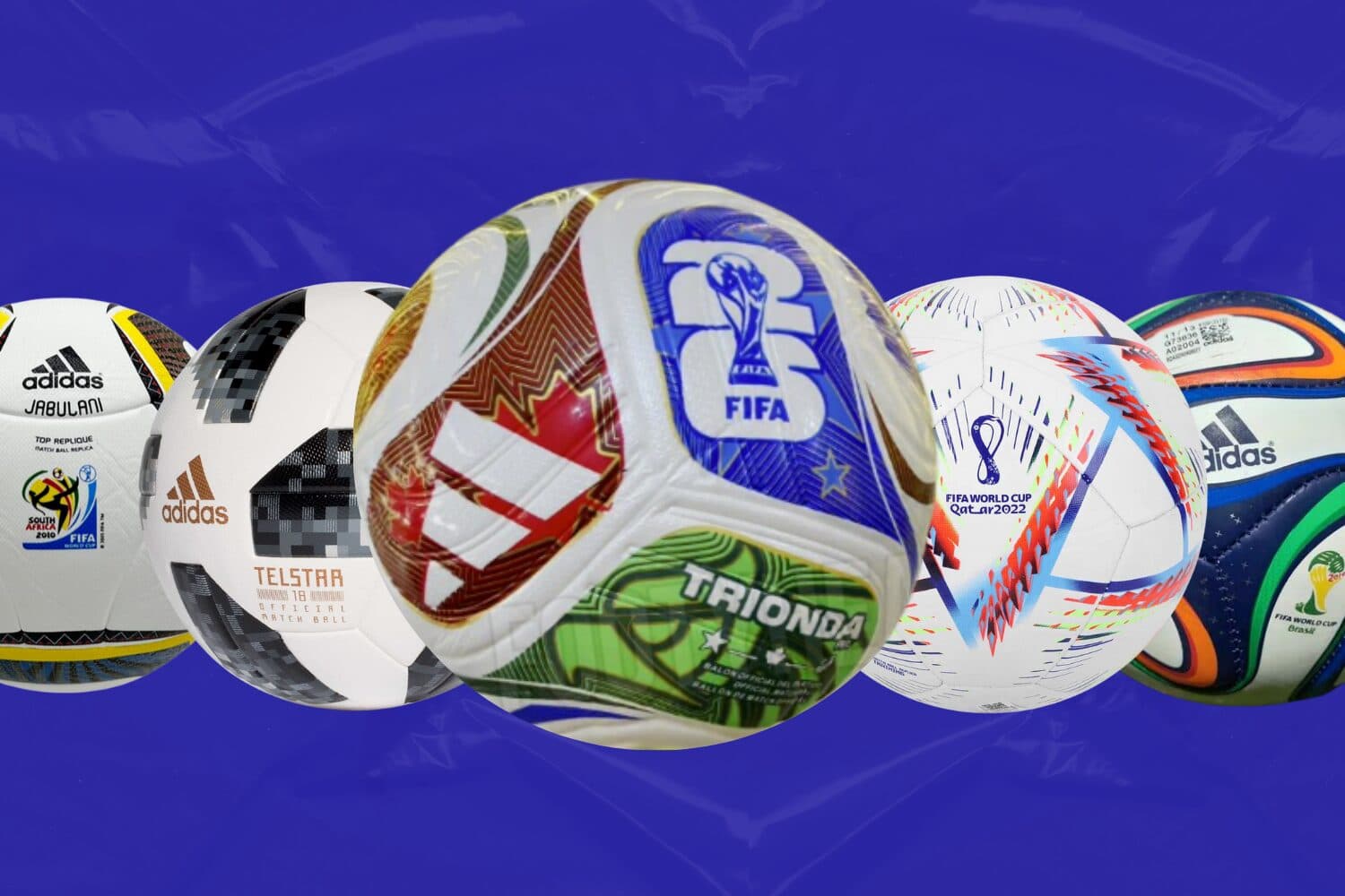 Trionda aprovada? Relembre todas as bolas das Copas do Mundo