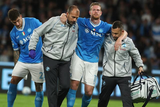 De Bruyne sofre grave lesão e preocupa Napoli para a temporada