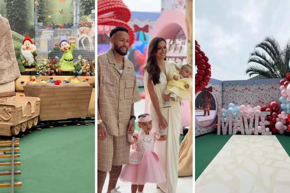 Filha de Neymar e Bruna Biancardi, Mavie celebra 2 anos com tema Disney