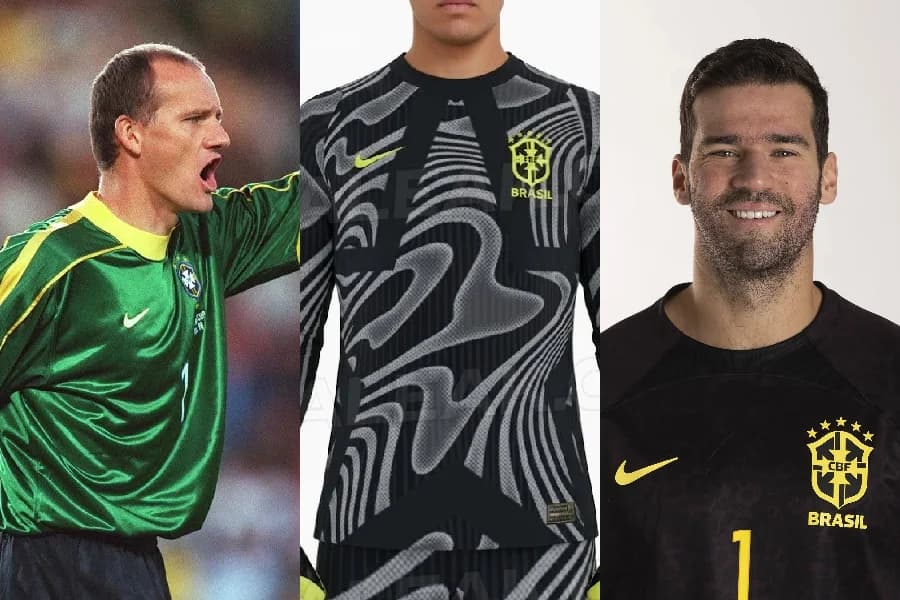 Site vaza camisa de goleiro da seleção na Copa; compare com antecessoras