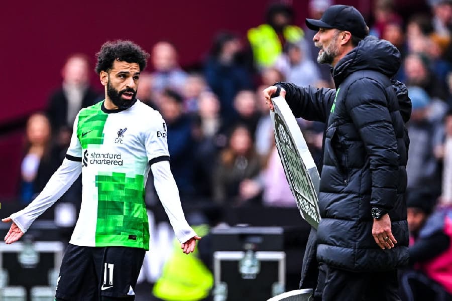 Klopp diz que discussão com Salah está resolvida: ‘Não há problema’