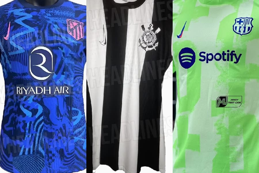 Uniformes reservas da Nike terão logo ‘caído’