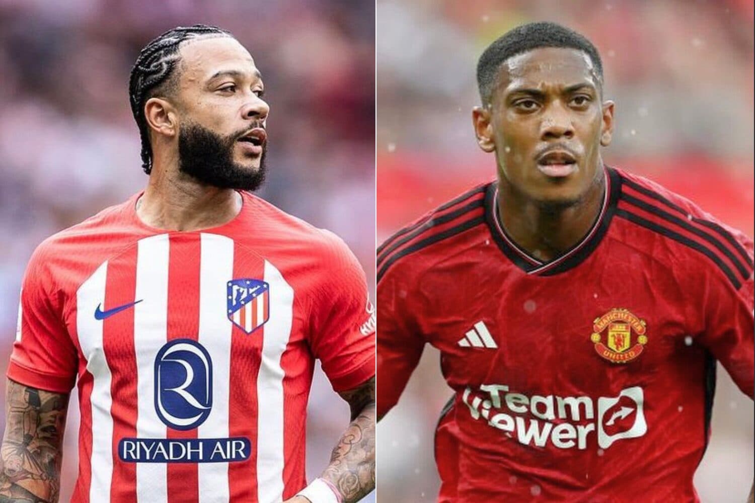 Depay e Martial: com DM lotado, Flamengo busca opções