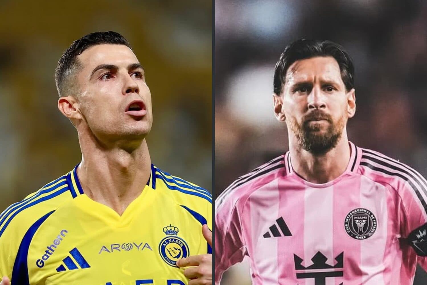 Cristiano Ronaldo x Messi: os números dos craques em 2025