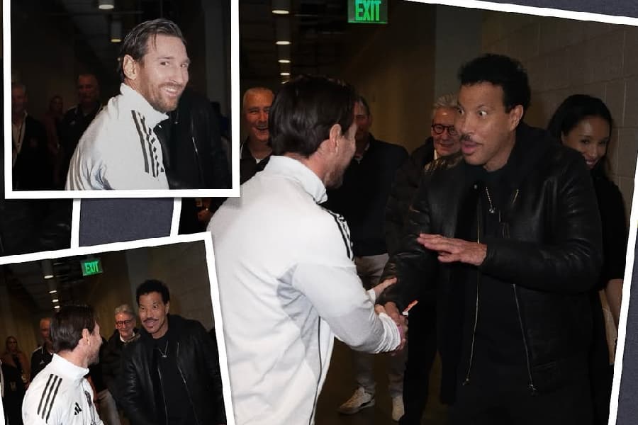 Messi tem encontro histórico com o xará Lionel Richie