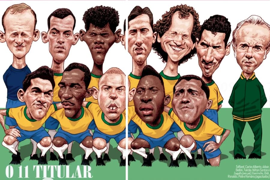 A seleção brasileira de todos os tempos eleita por júri de PLACAR
