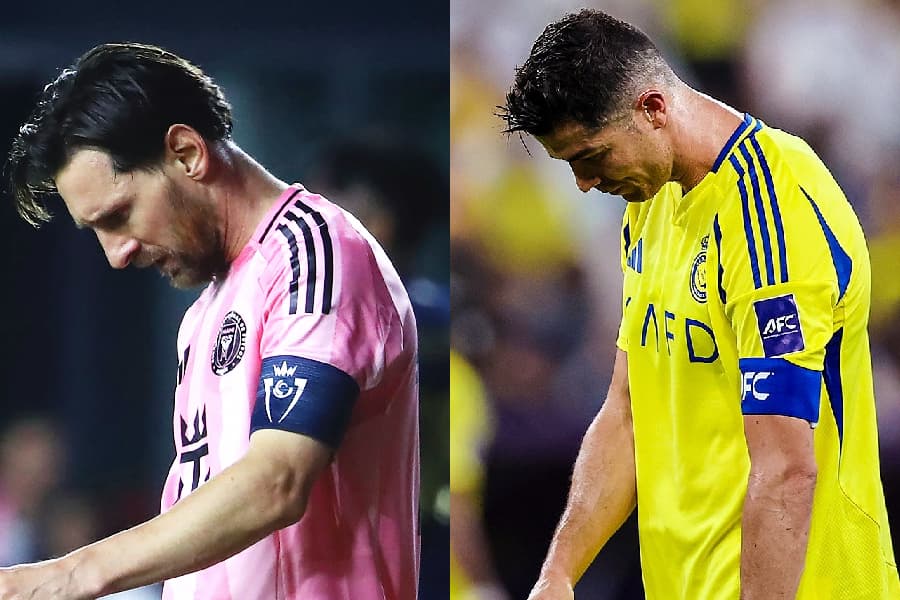 Messi e CR7 encaram seca de títulos em mercados alternativos