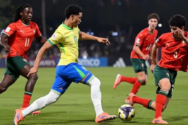 Brasil perde nos pênaltis e Portugal avança à final do Mundial sub-17